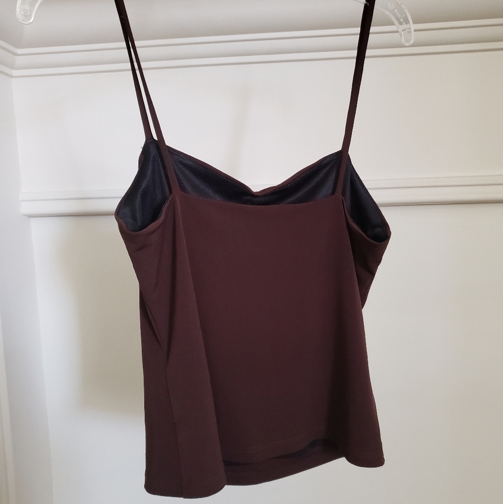 RARE VINTAGE Brown Minimal Top - Picture 3 of 6
